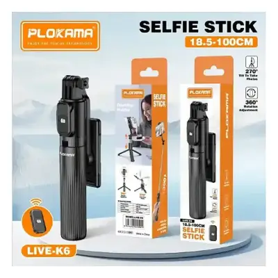 plokama Live K6 selfie stick tripod